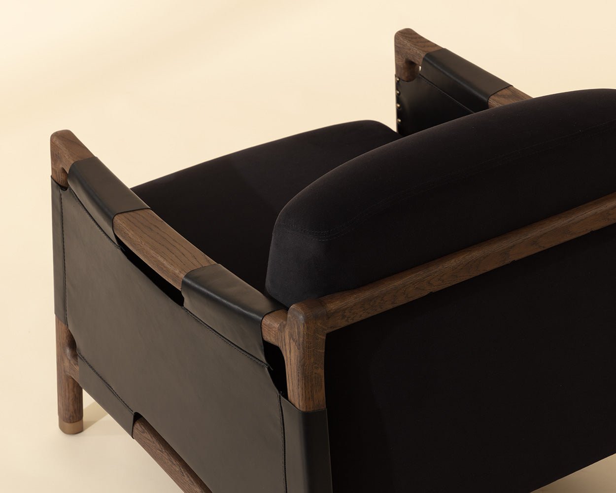 Calloway Lounge Chair - Antique Brown Abbington Black / Onyx - Image 4