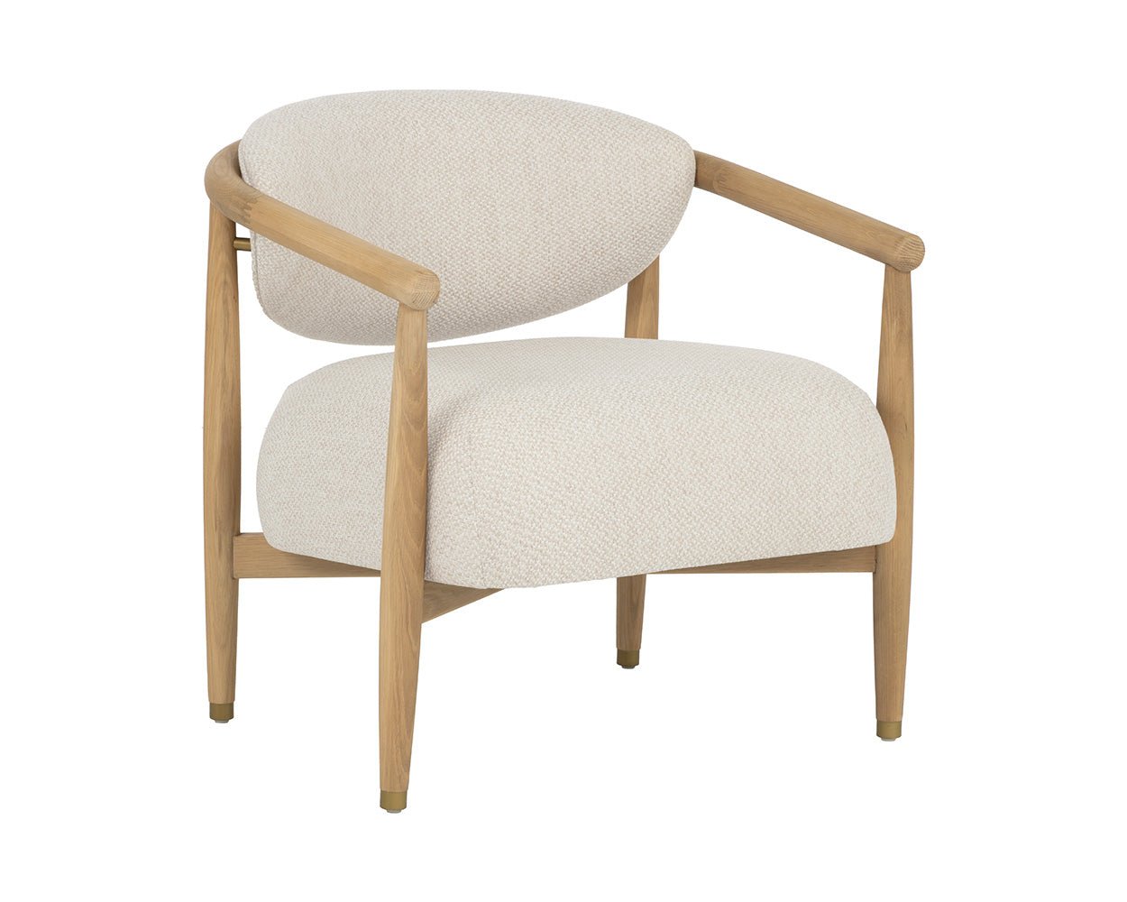 Sigrid Lounge Chair - Light Oak Monument Oatmeal - Image 3