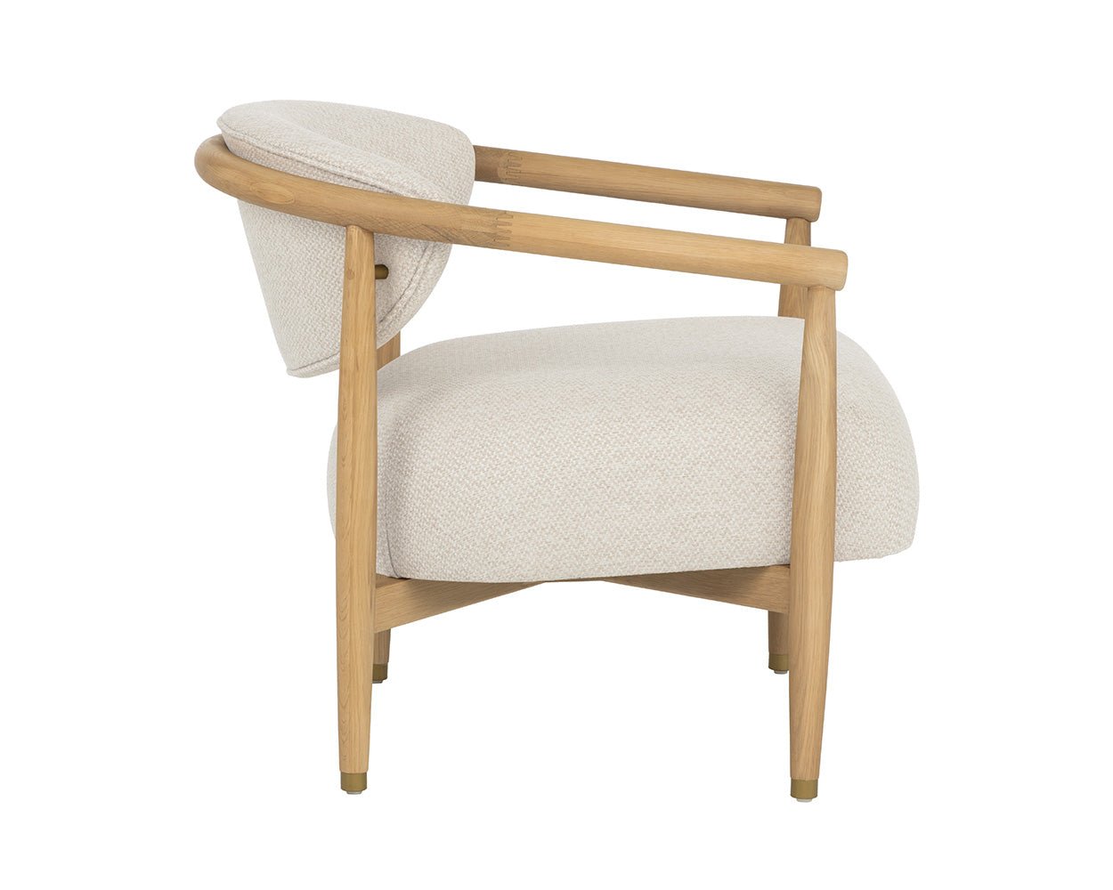 Sigrid Lounge Chair - Light Oak Monument Oatmeal - Image 5