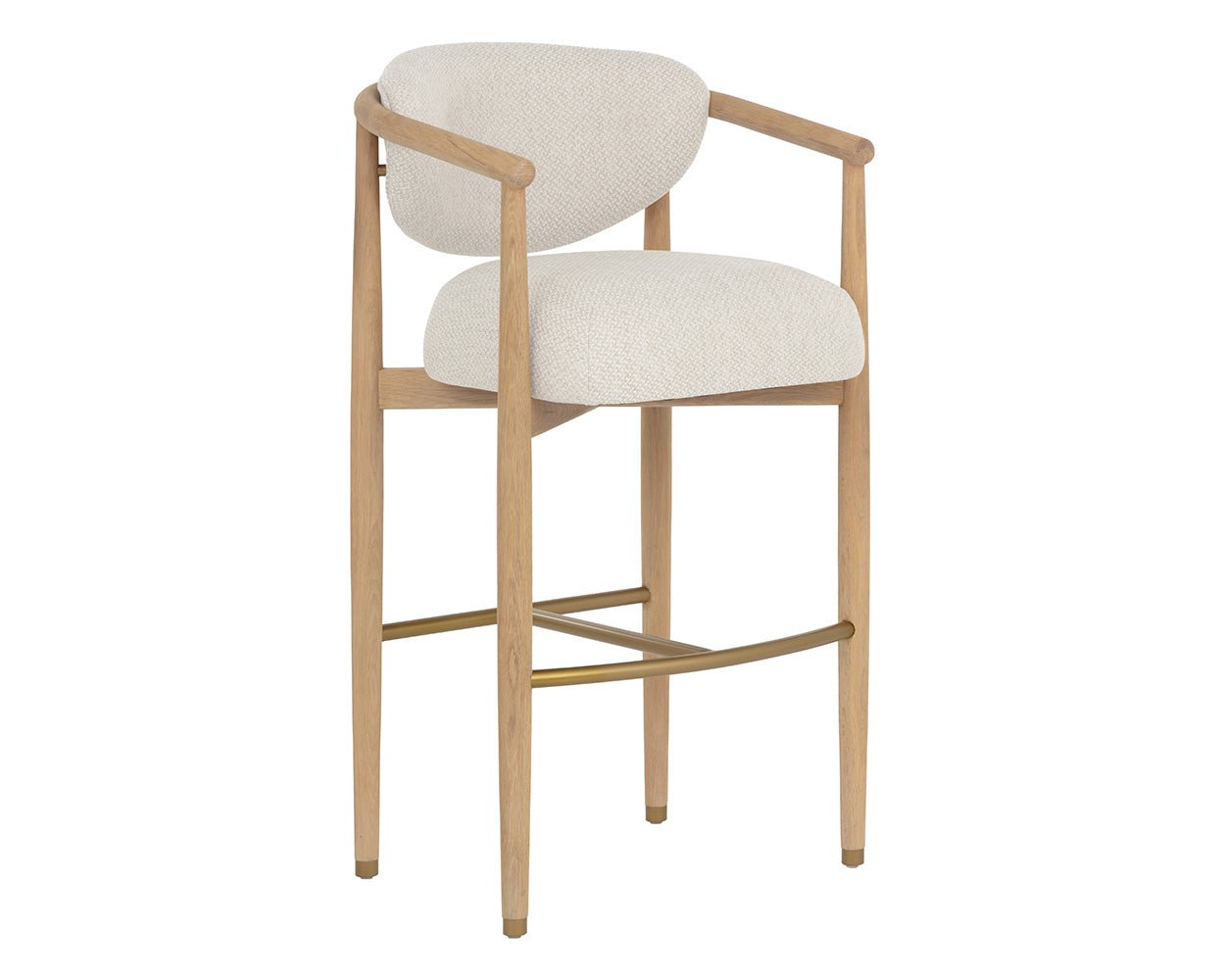 Sigrid Barstool - Light Oak Monument Oatmeal - Image 3
