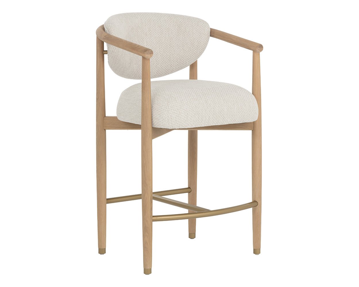 Sigrid Counter Stool - Light Oak Monument Oatmeal - Image 4