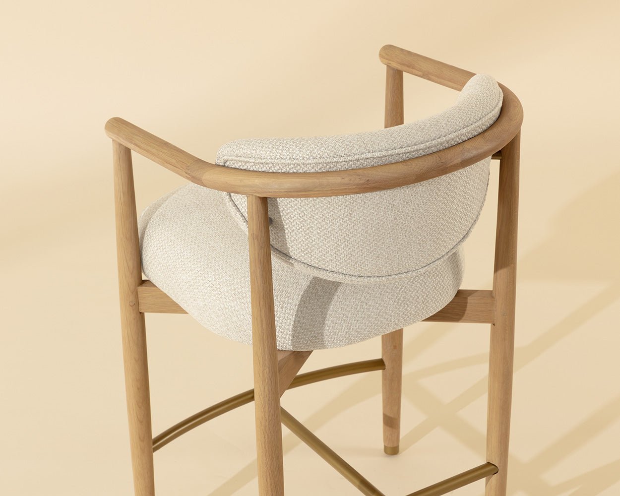 Sigrid Counter Stool - Light Oak Monument Oatmeal - Image 3