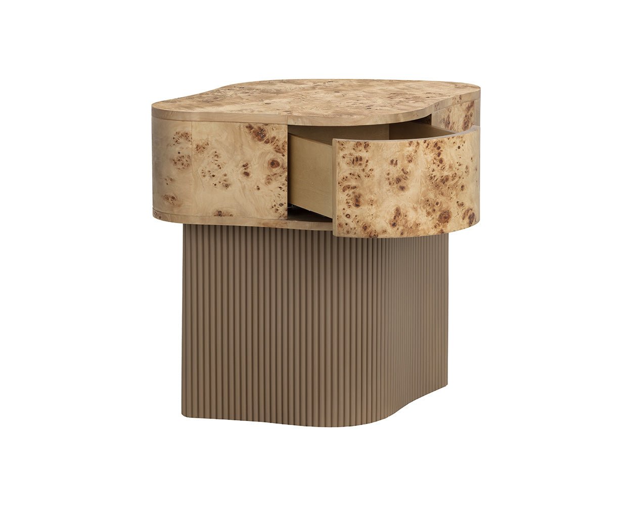 Fern Nightstand Burl Veneer - Image 8
