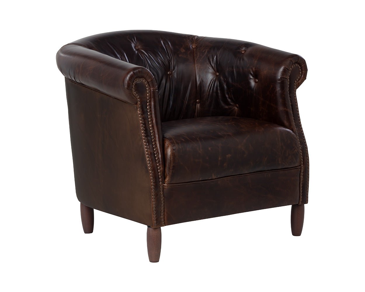 Marjorie Lounge Chair Chocolate - Image 4