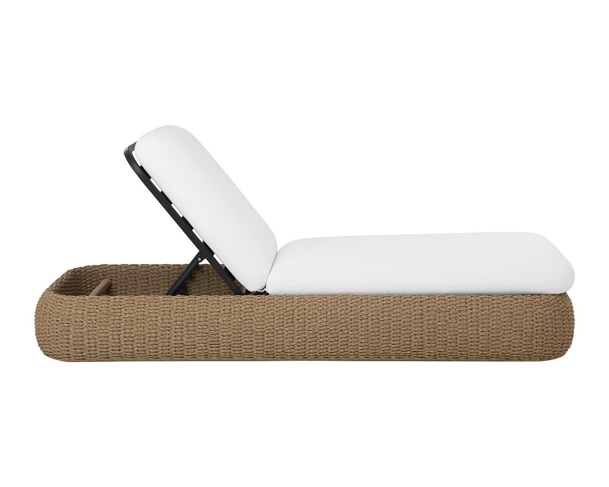 Barcelona Lounger - Natural Stinson White - Image 4