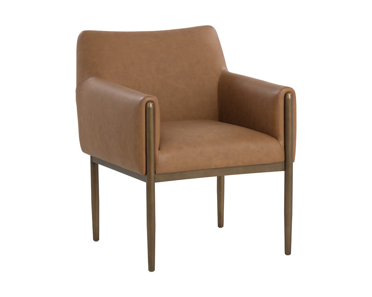 Olea Dining Armchair Milliken Cognac - Image 4