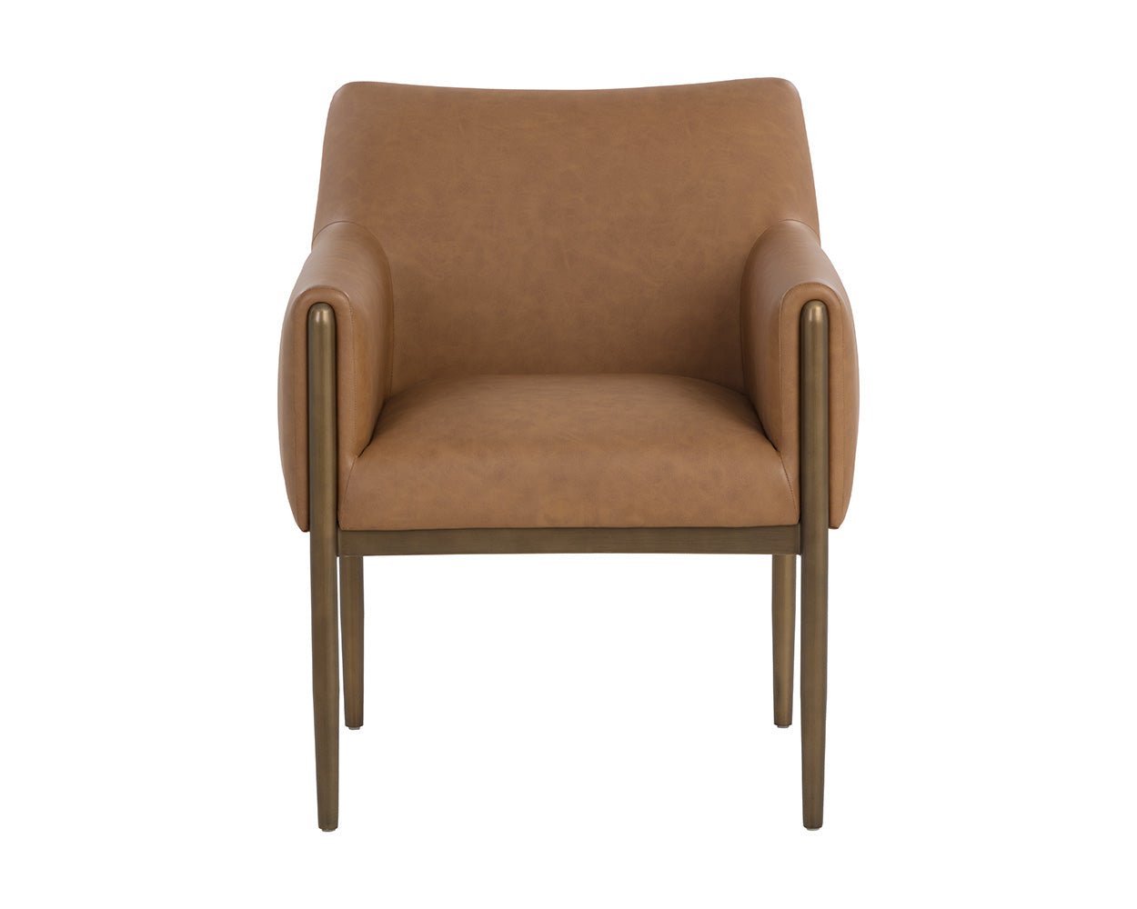 Olea Dining Armchair Milliken Cognac - Image 5