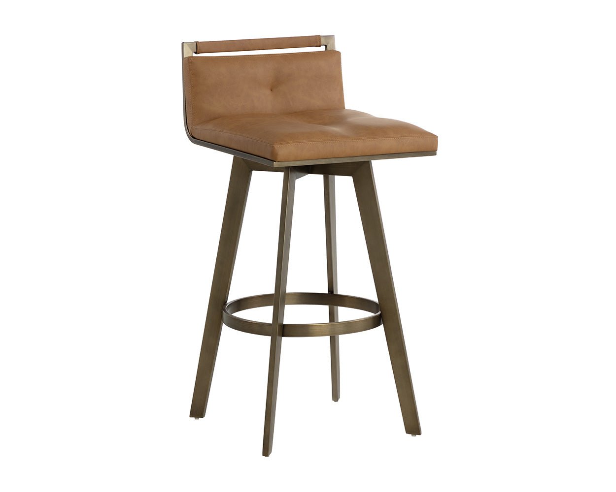 Arizona Swivel Barstool Milliken Cognac - Image 4