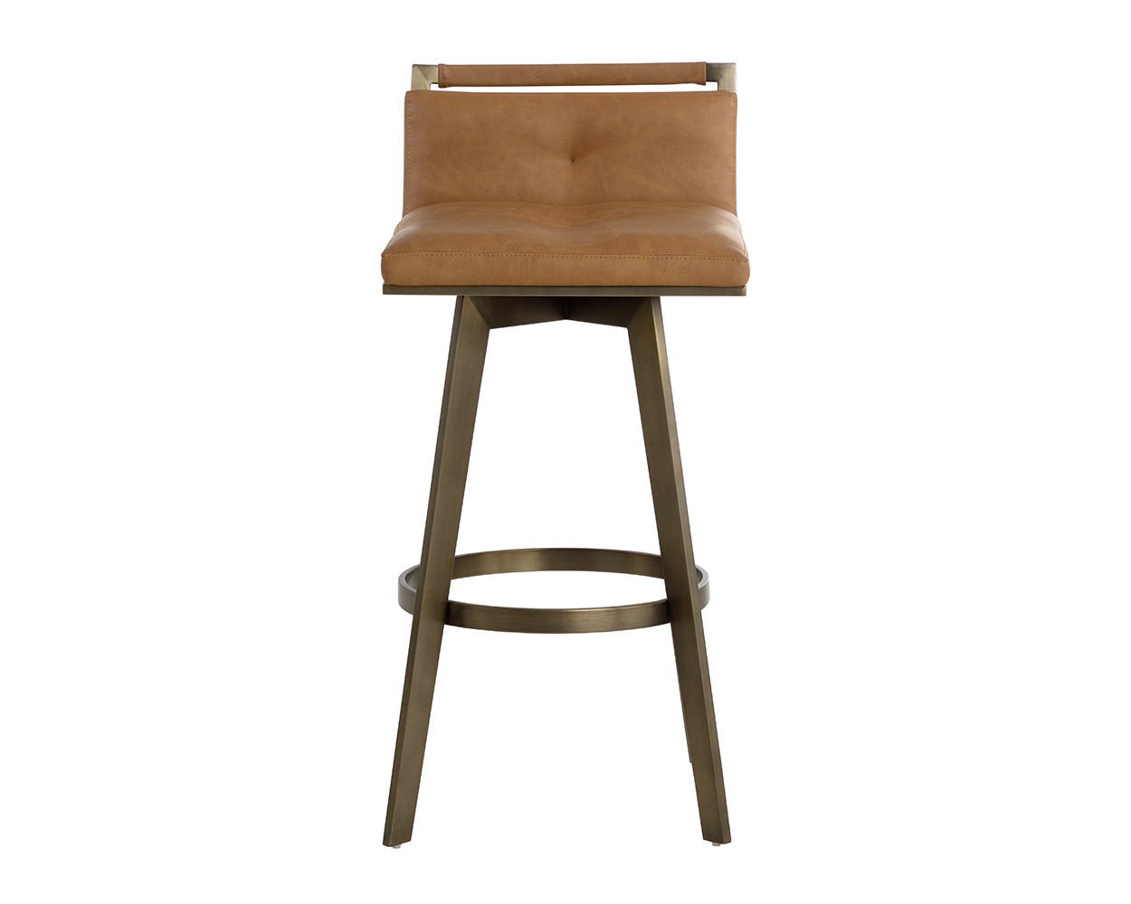 Arizona Swivel Barstool Milliken Cognac - Image 5