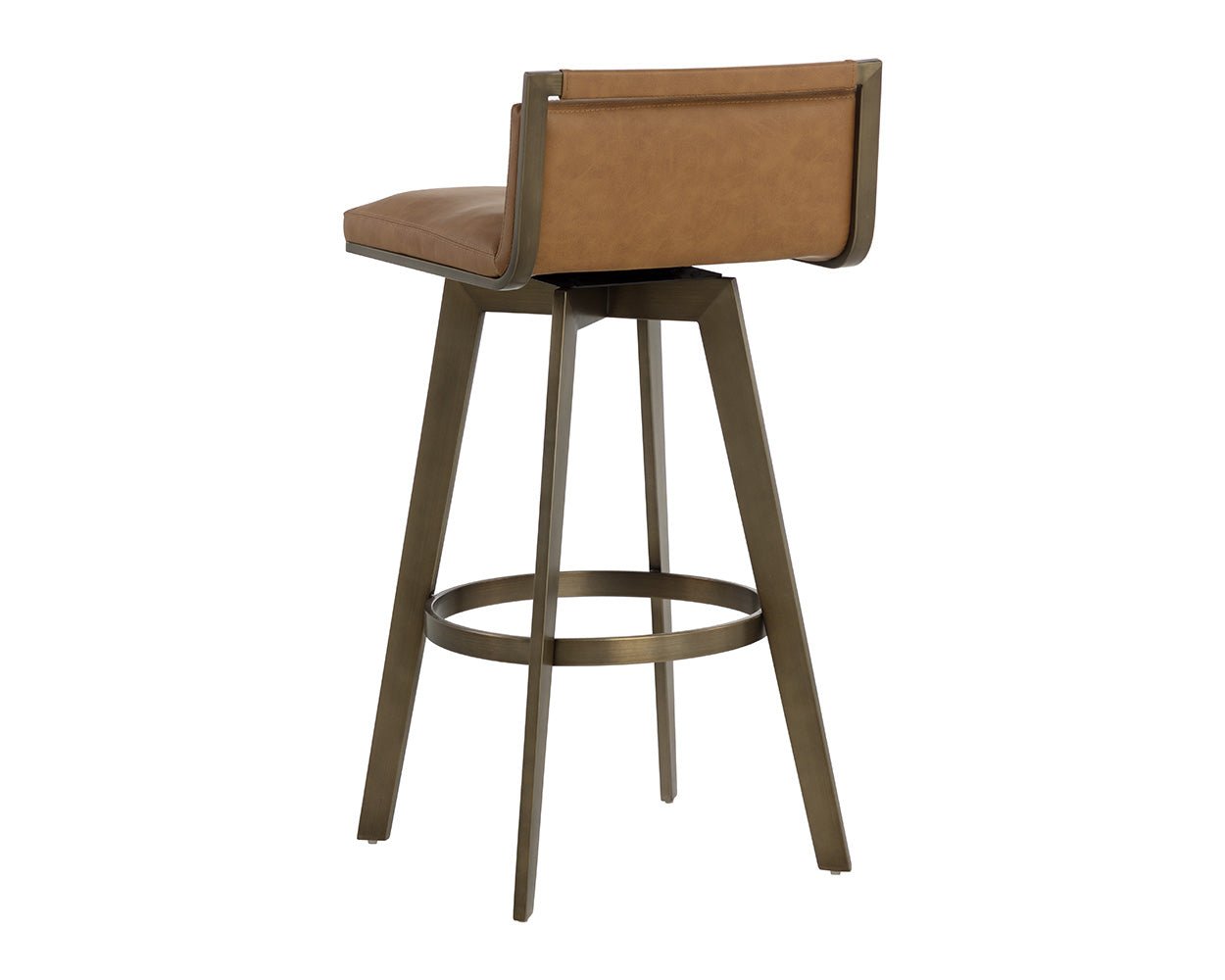 Arizona Swivel Barstool Milliken Cognac - Image 7
