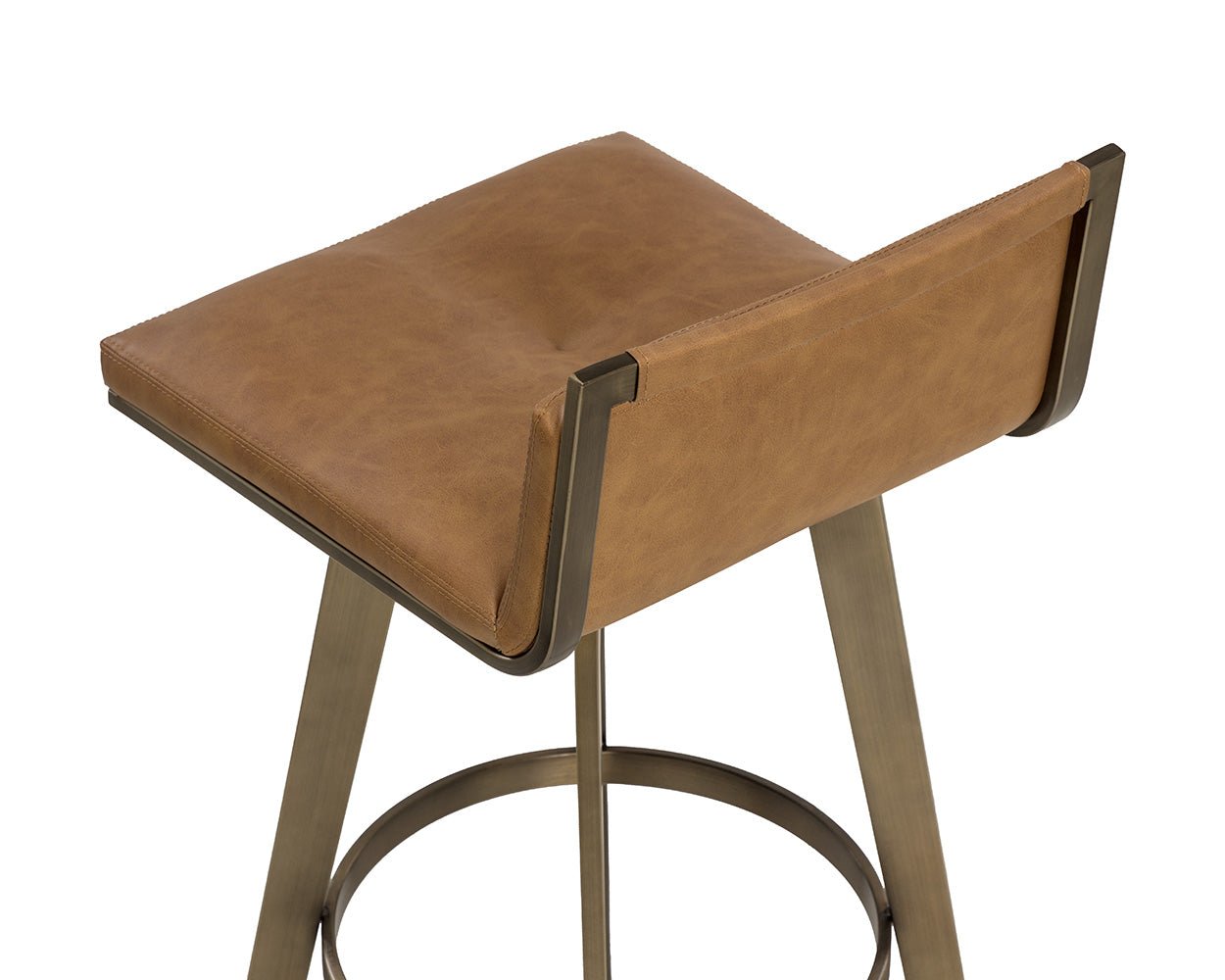 Arizona Swivel Barstool Milliken Cognac - Image 8