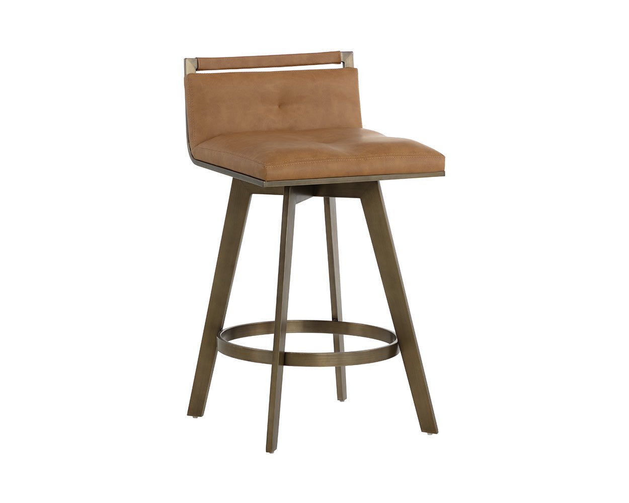 Arizona Swivel Counter Stool Milliken Cognac - Image 3