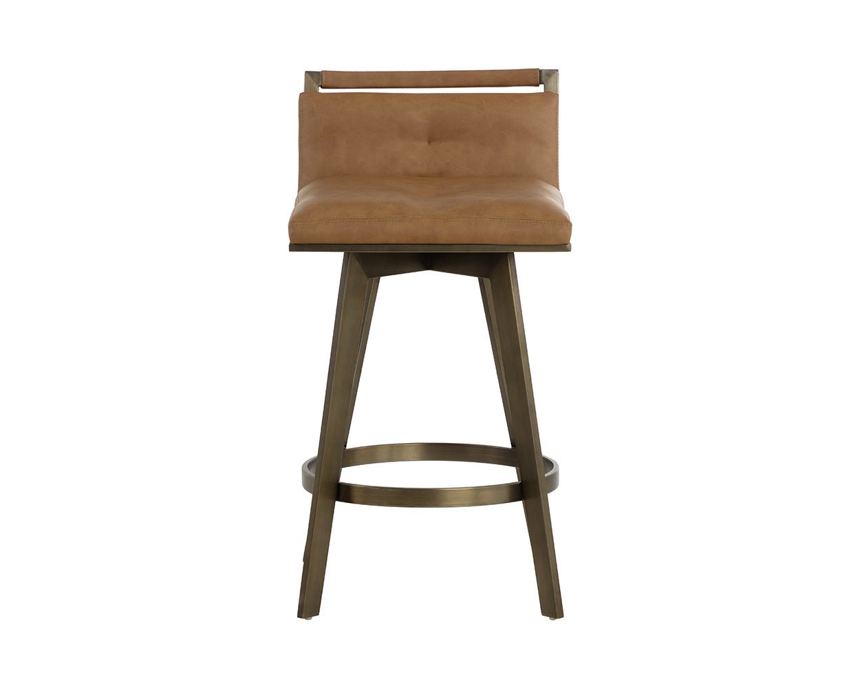 Arizona Swivel Counter Stool Milliken Cognac - Image 4