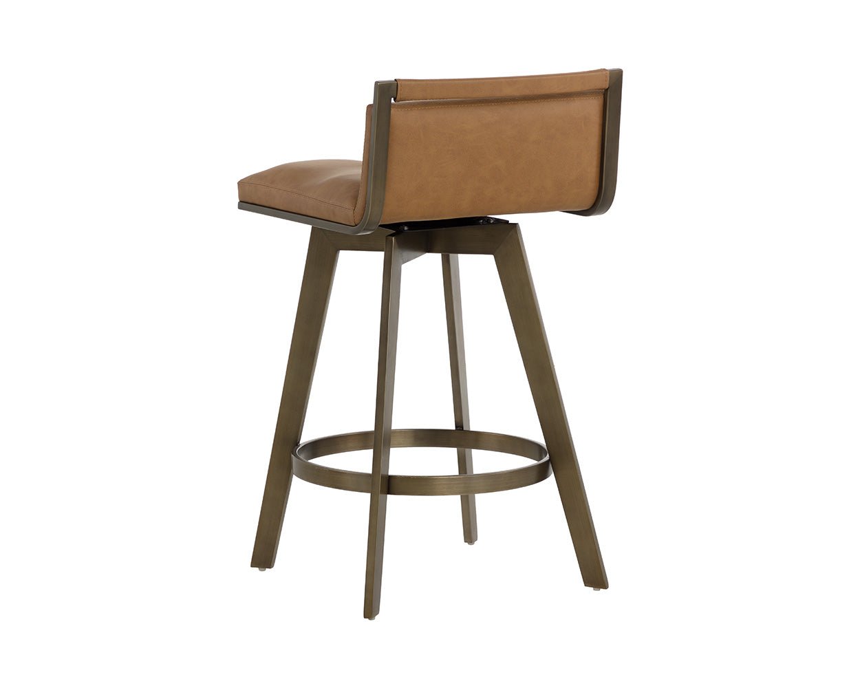 Arizona Swivel Counter Stool Milliken Cognac - Image 6