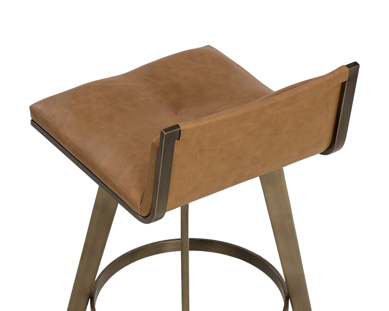 Arizona Swivel Counter Stool Milliken Cognac - Image 7