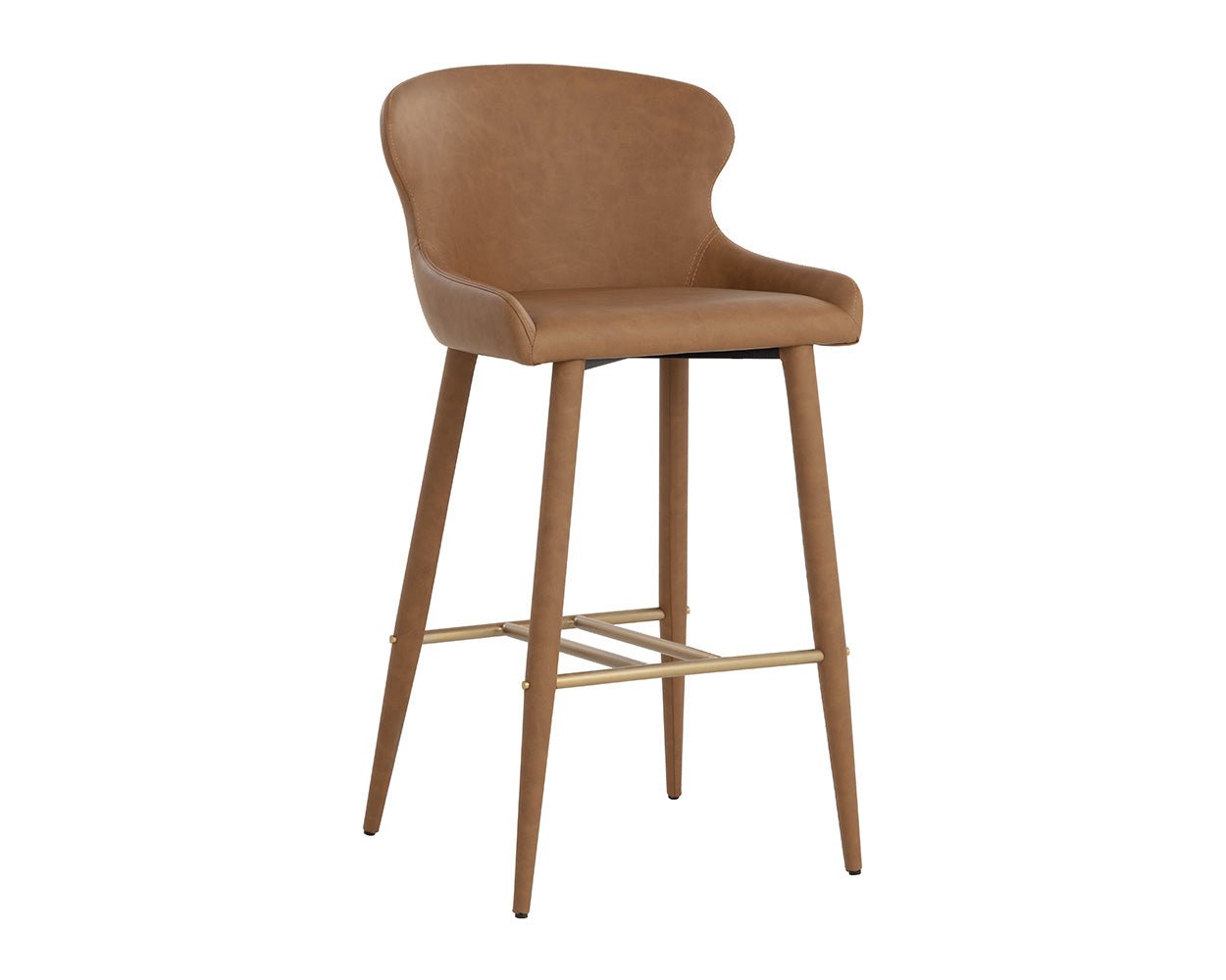 Evora Barstool Milliken Cognac - Image 3