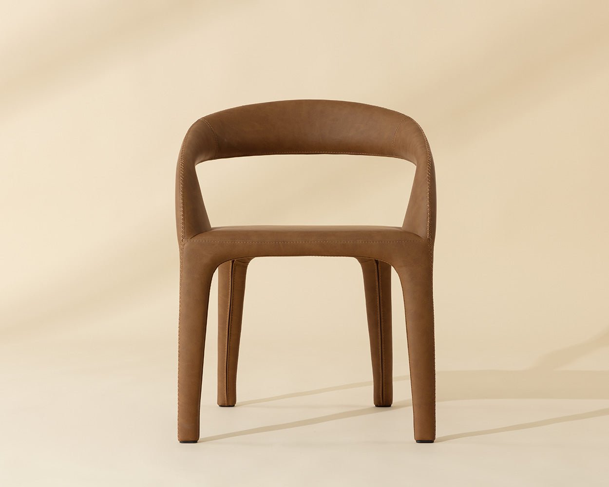 Atika Dining Armchair Milliken Cognac - Image 3