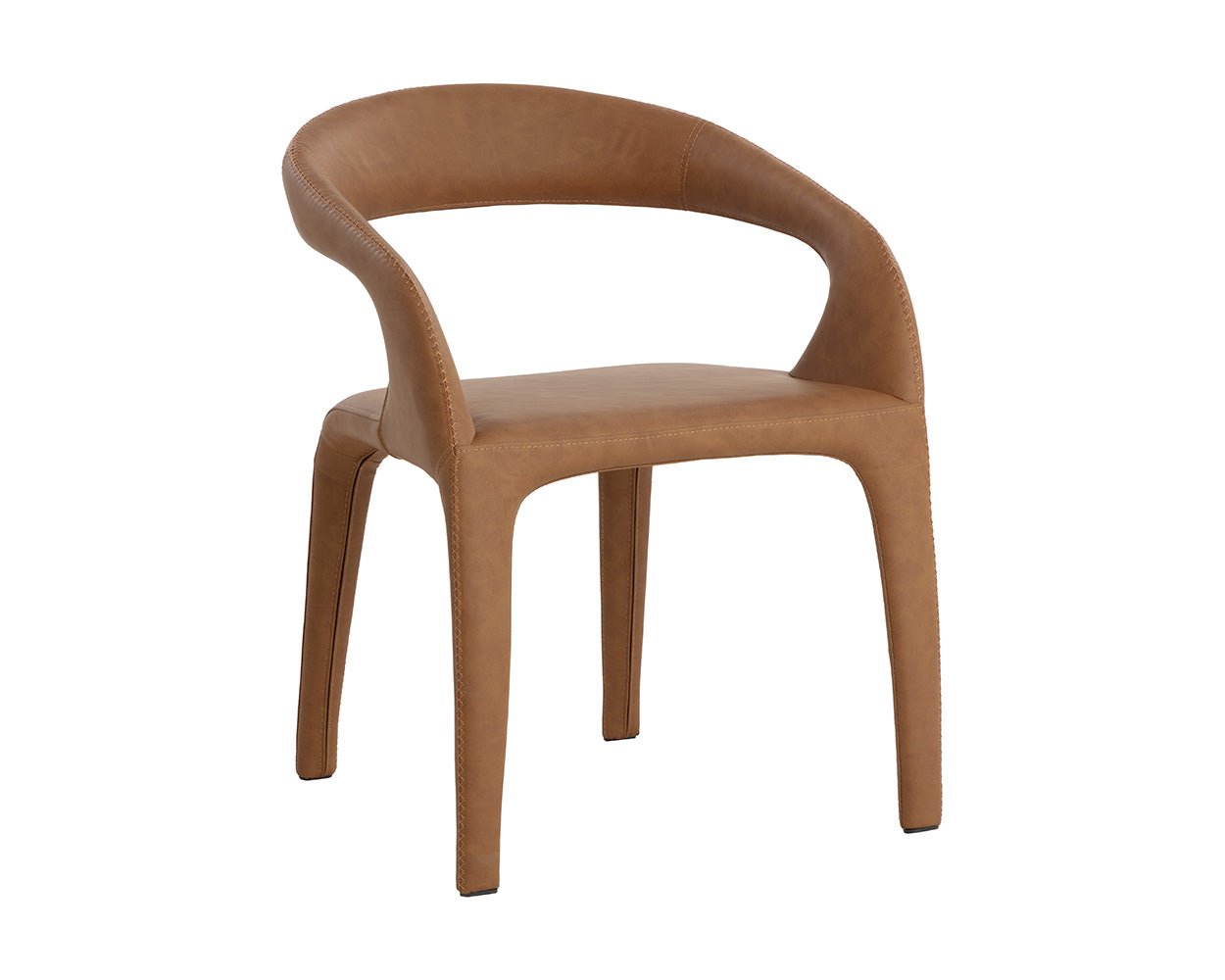 Atika Dining Armchair Milliken Cognac - Image 5