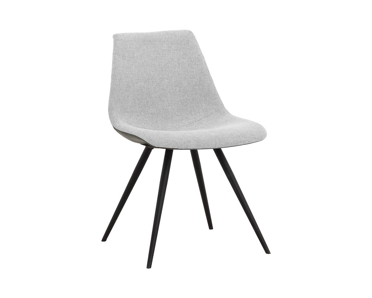 Lipa Dining Chair - Black Belfast Heather Grey / Rosemary - Image 3