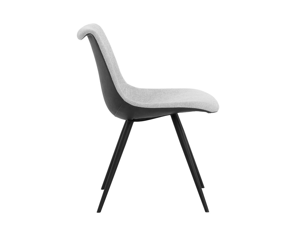 Lipa Dining Chair - Black Belfast Heather Grey / Rosemary - Image 5