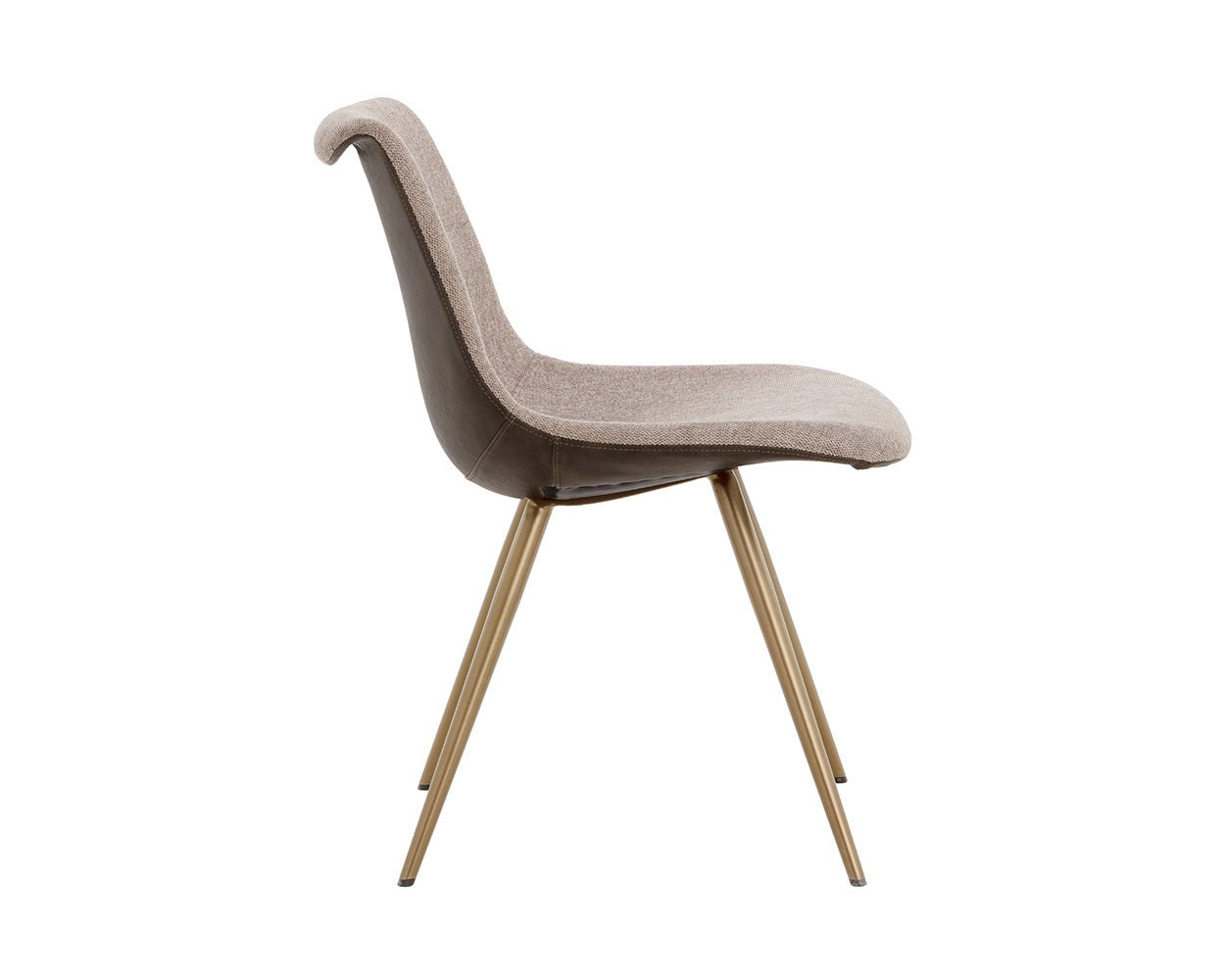 Lipa Dining Chair - Antique Bronze Belfast Oyster Shell / Porpoise - Image 7