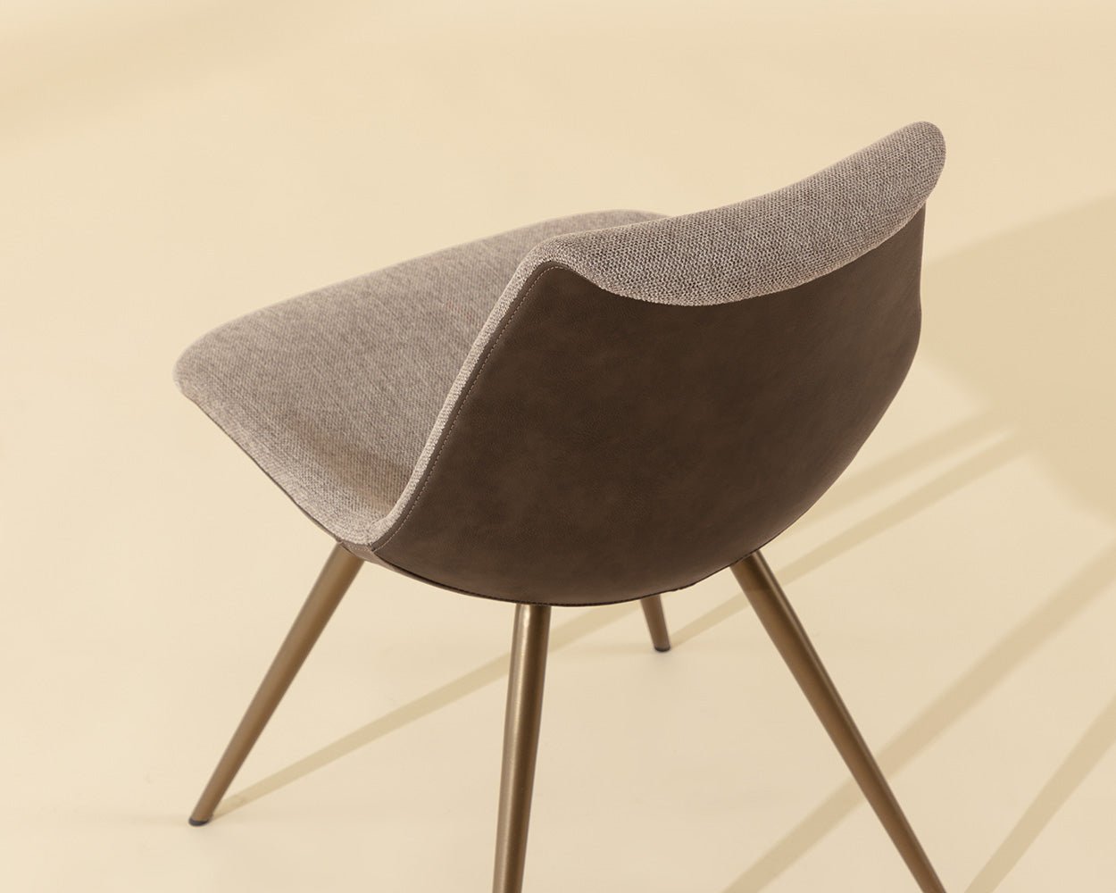 Lipa Dining Chair - Antique Bronze Belfast Oyster Shell / Porpoise - Image 4