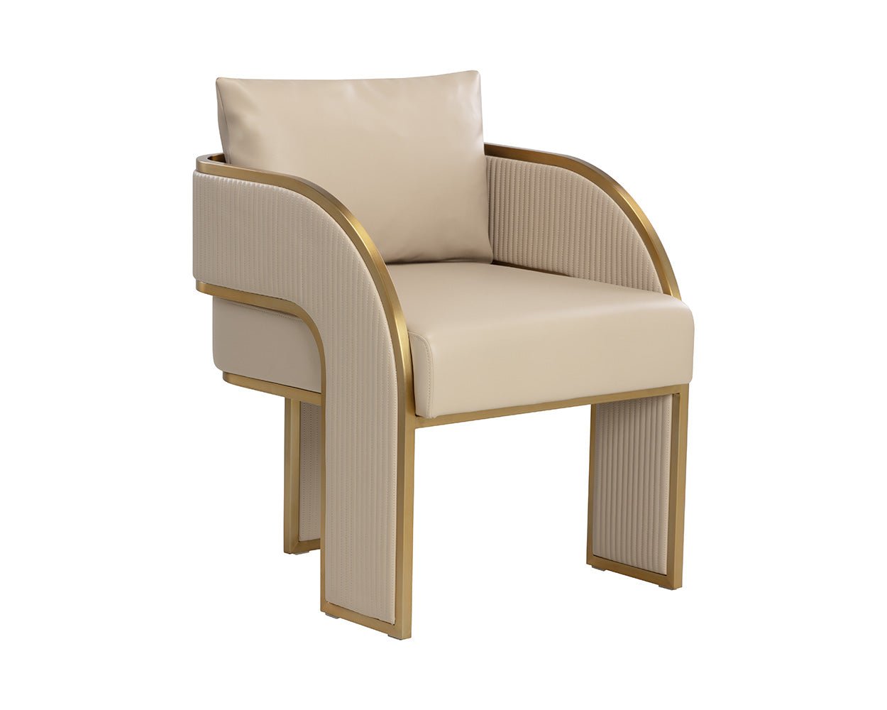 Baz Dining Armchair Napa Beige - Image 3
