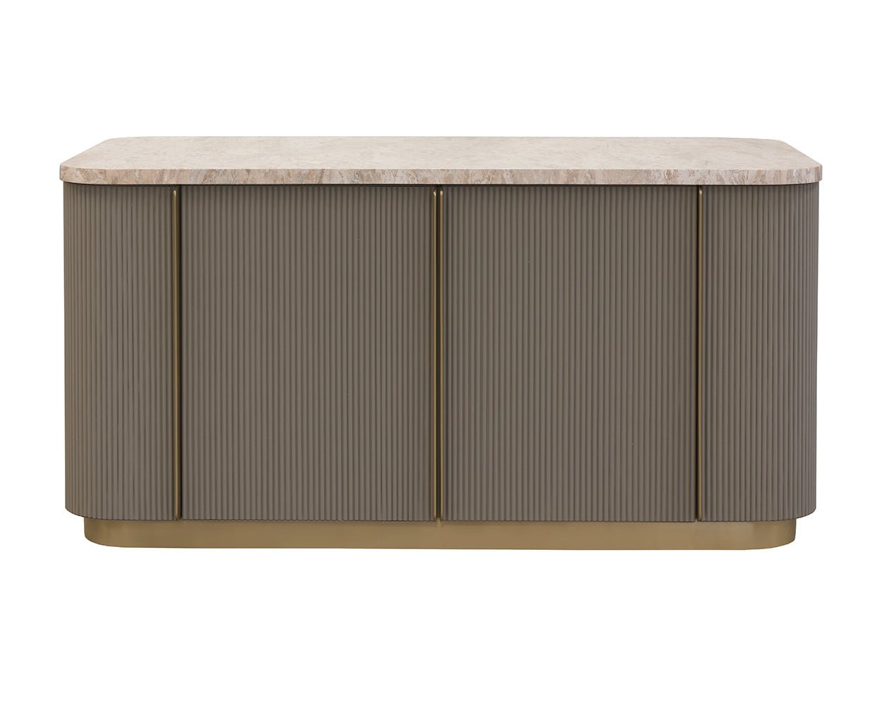 Cataldi Kitchen Island Taupe - Image 6