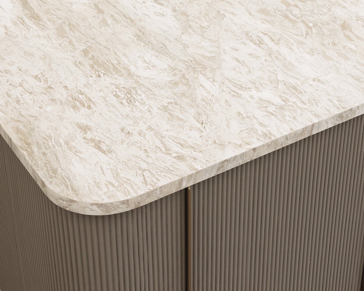 Cataldi Kitchen Island Taupe - Image 8