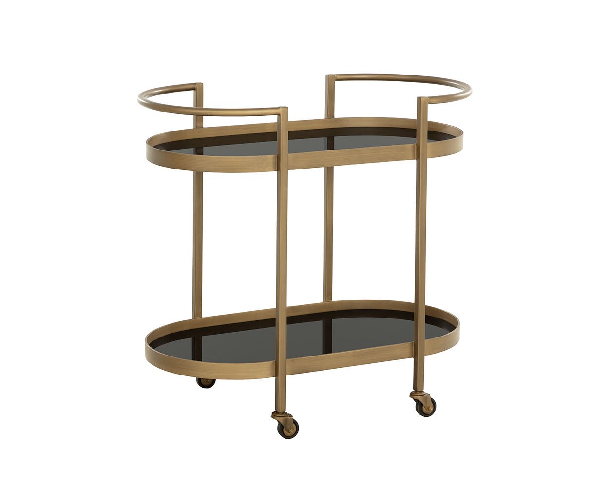Bartlett Bar Cart Antique Brass - Image 7