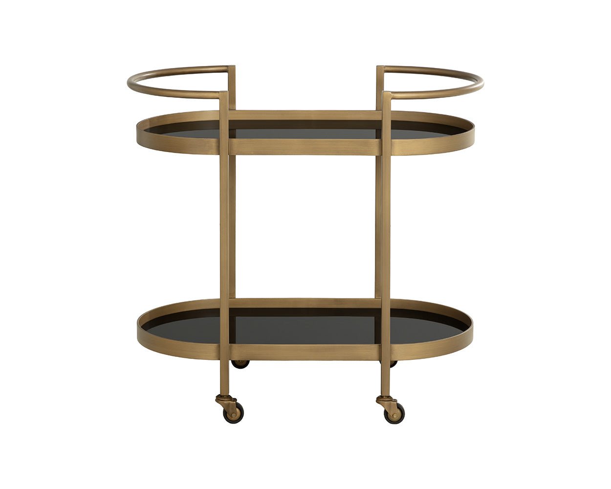 Bartlett Bar Cart Antique Brass - Image 8