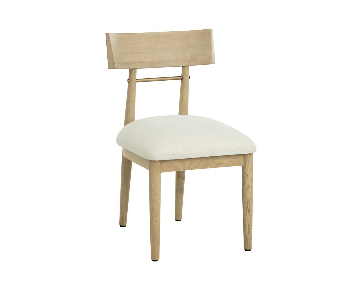 Florian Dining Chair - Light Oak Geralt Linen - Image 4