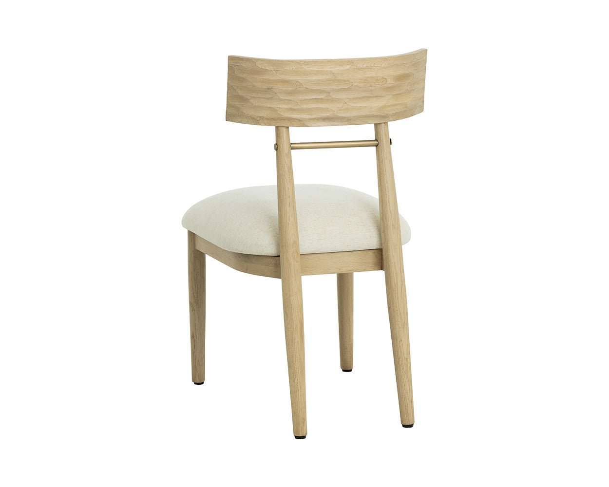 Florian Dining Chair - Light Oak Geralt Linen - Image 7