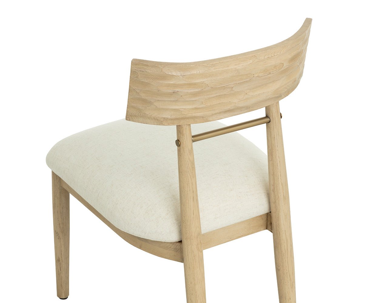 Florian Dining Chair - Light Oak Geralt Linen - Image 8