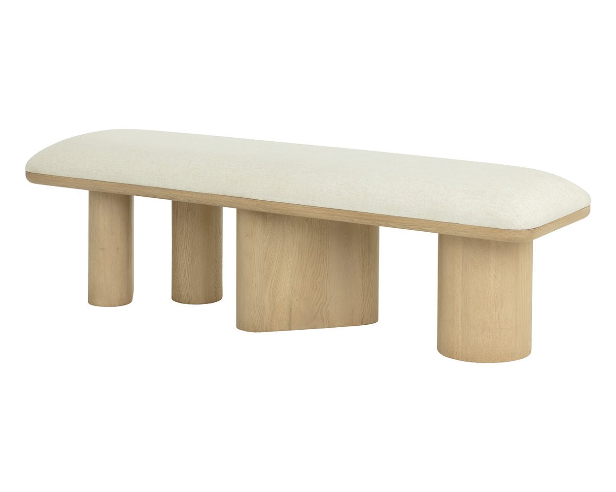 Hiro Bench - Light Oak Geralt Linen - Image 5