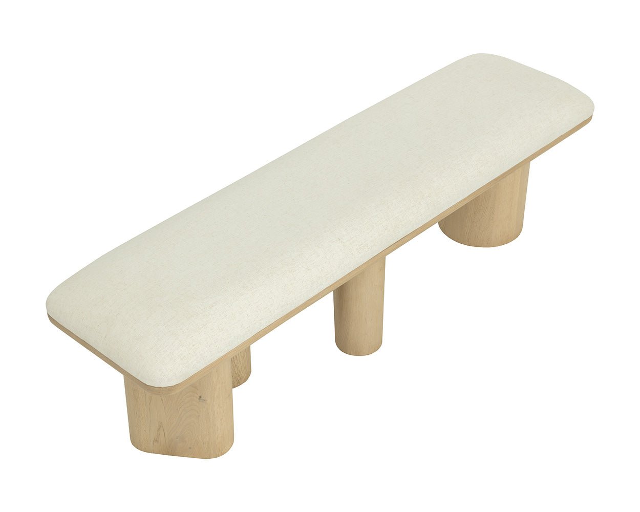 Hiro Bench - Light Oak Geralt Linen - Image 7
