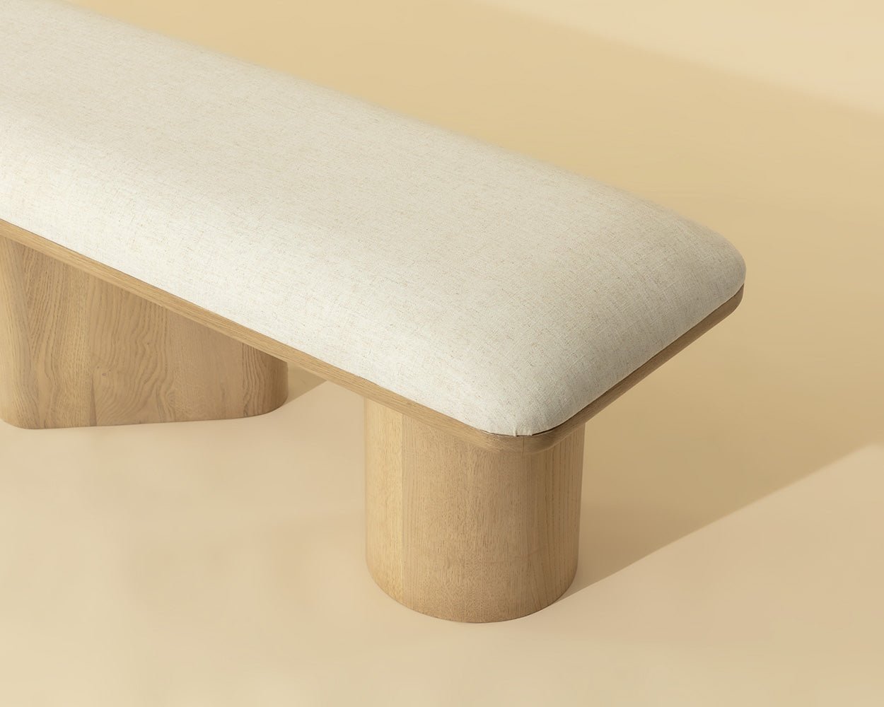 Hiro Bench - Light Oak Geralt Linen - Image 4