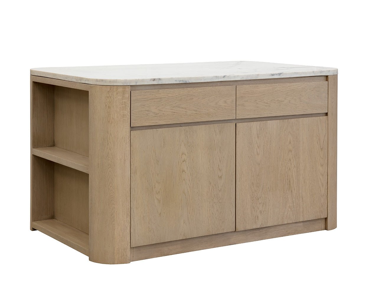 Romilly Kitchen Island Light Oak - Image 4