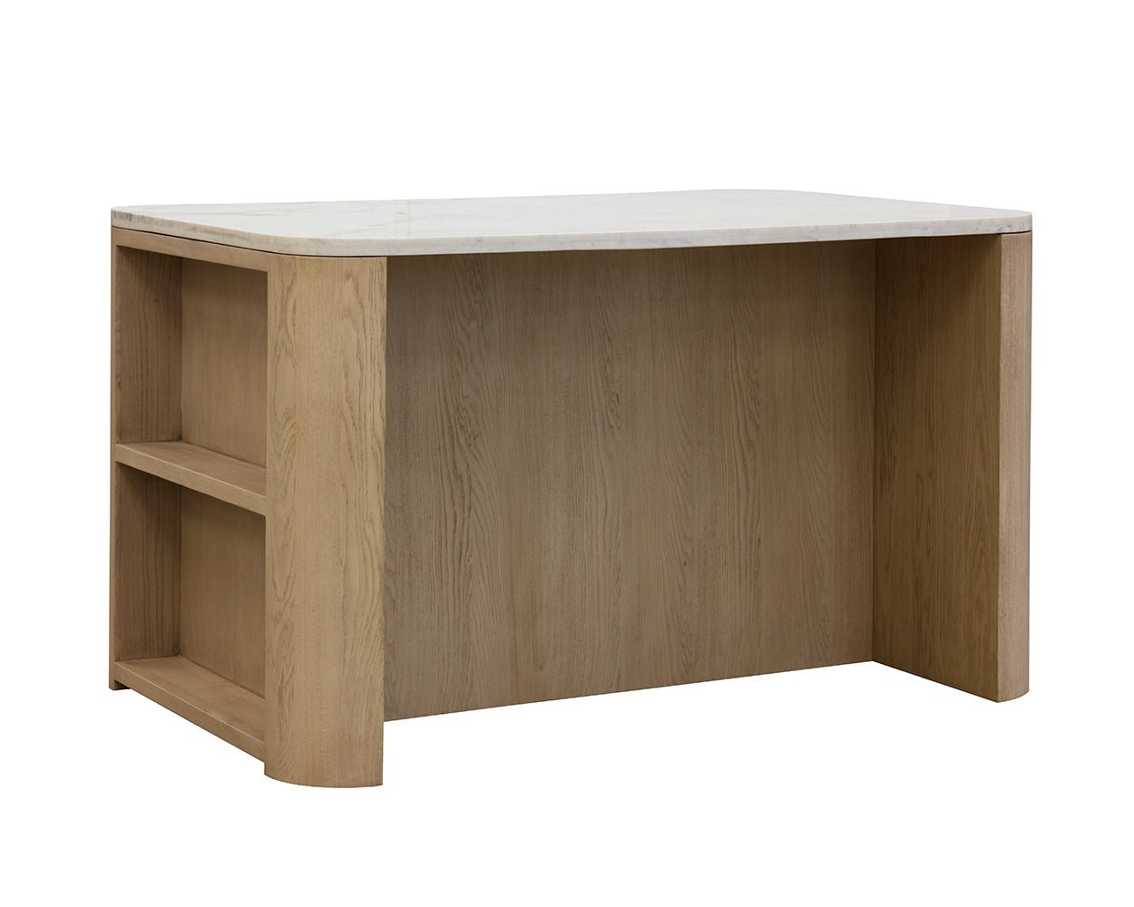 Romilly Kitchen Island Light Oak - Image 7