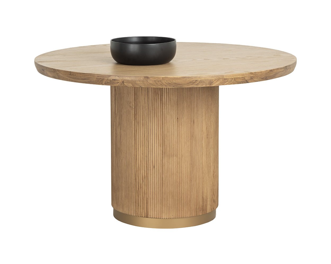 Kalla Dining Table - 48" - Round Rustic Oak - Image 5