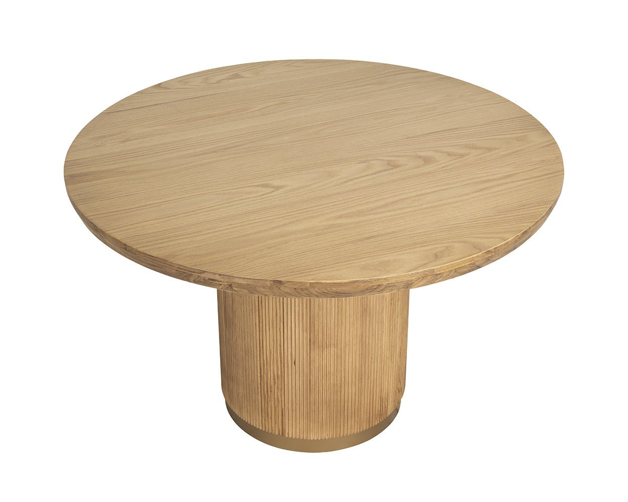 Kalla Dining Table - 48" - Round Rustic Oak - Image 7
