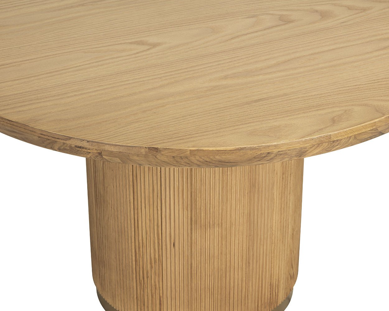 Kalla Dining Table - 48" - Round Rustic Oak - Image 8