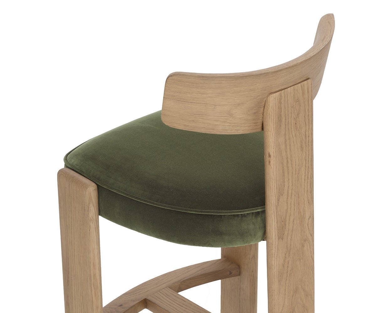 Horton Barstool - Rustic Oak Forest Green - Image 7