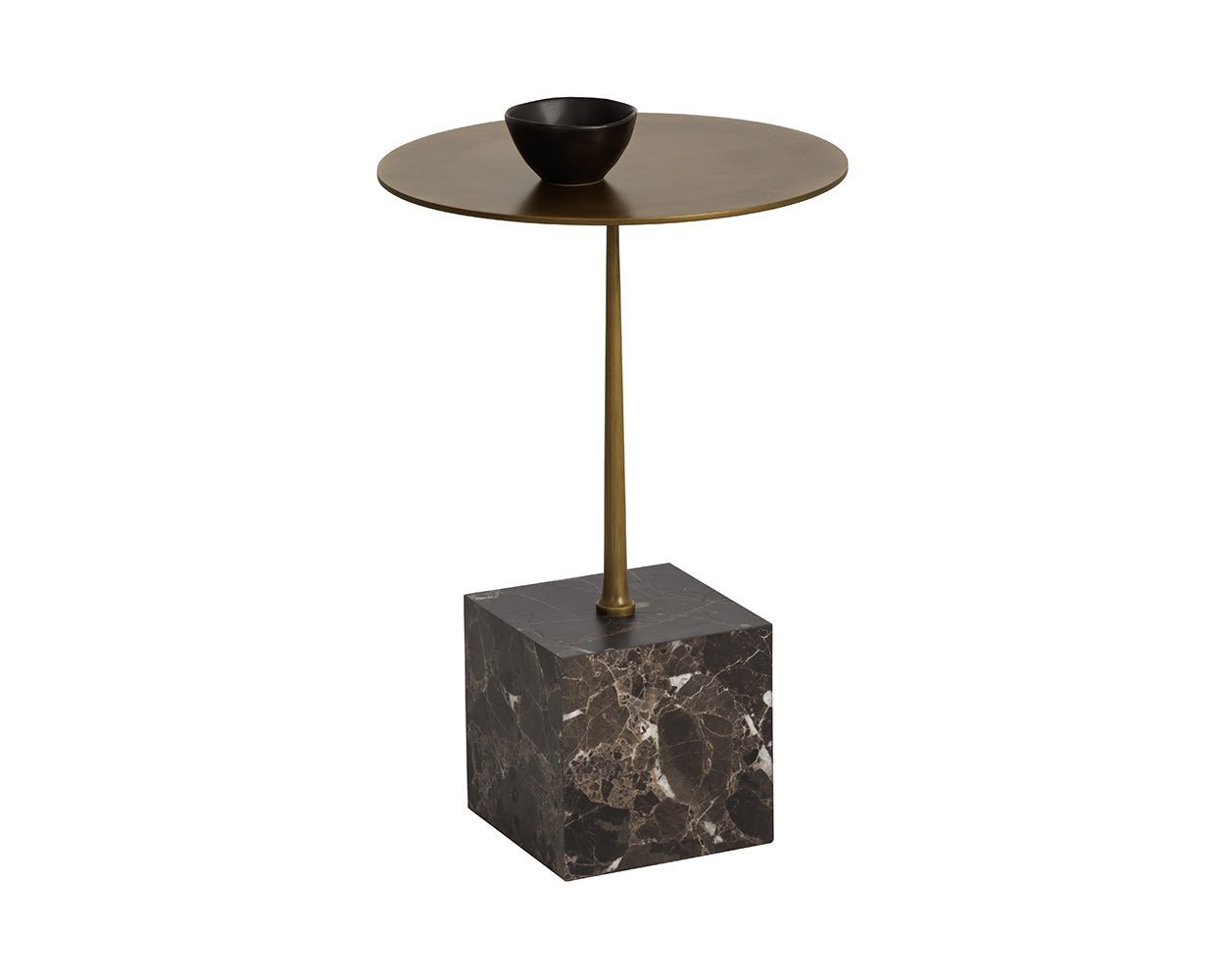 Meridia End Table Antique Brass - Image 4