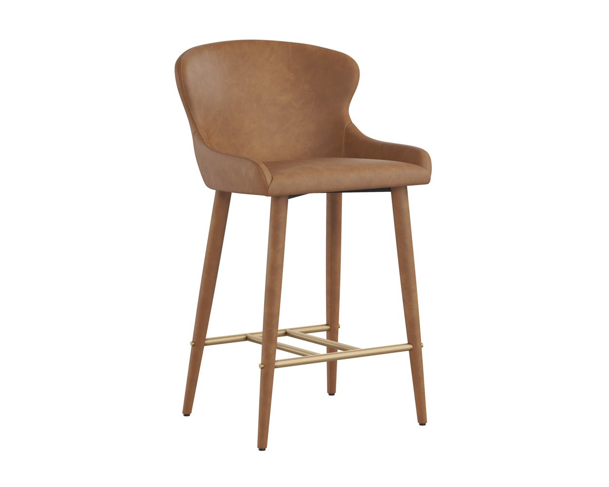 Evora Counter Stool Milliken Cognac - Image 3
