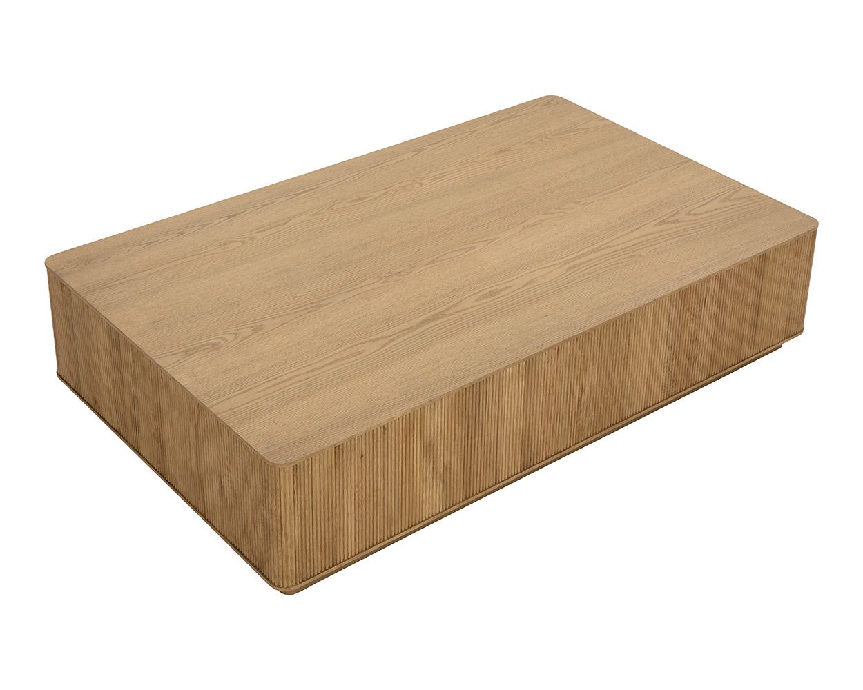 Kalla Coffee Table - Rectangular Rustic Oak - Image 4