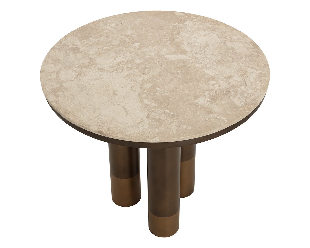 Andina Bistro Table Greige Marble - Image 7