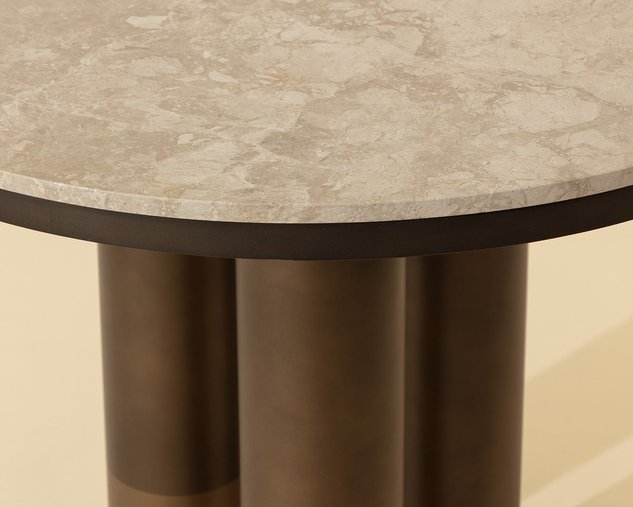 Andina Bistro Table Greige Marble - Image 3