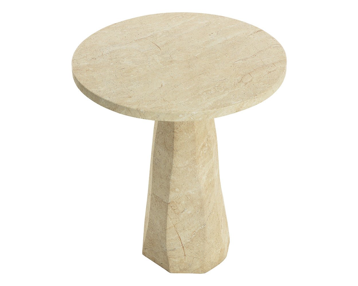 Kliff Bar Table - Travertine Look - 34" Travertine Look - Image 4
