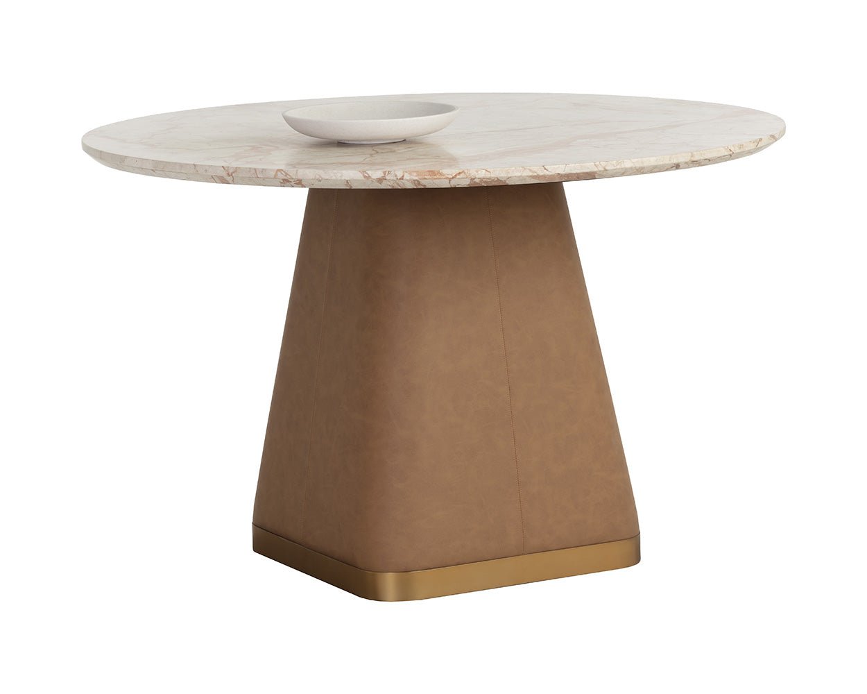 Bronwyn Dining Table Milliken Cognac - Image 4
